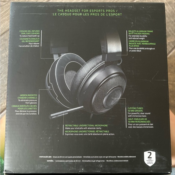 Razor Kraken multi-platform wired gaming headset | Black - Picture 8 of 13